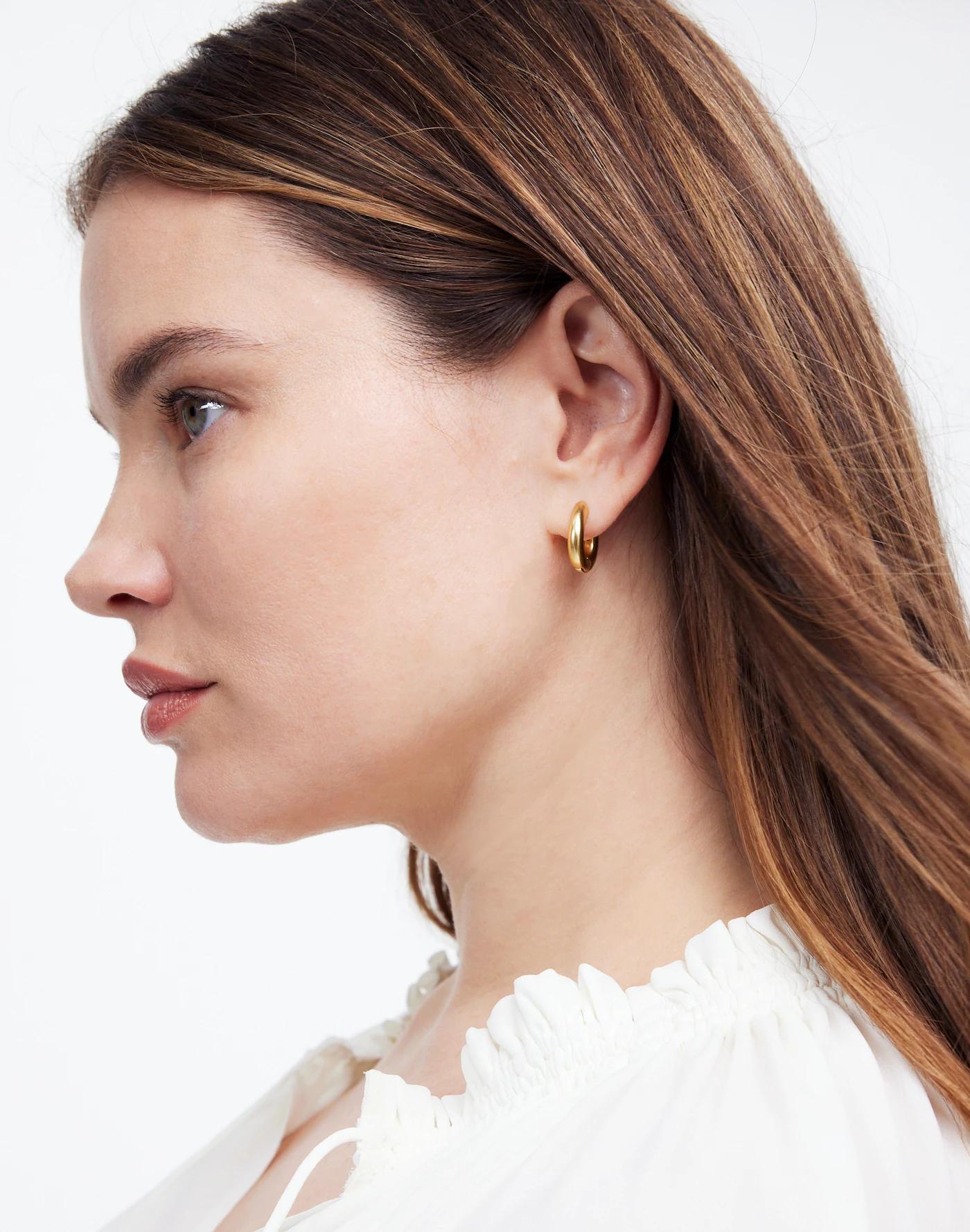 Chunky Bubble Small Hoop Earrings Product Image