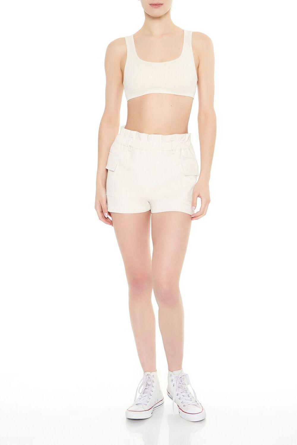 High-Rise Cargo Trouser Shorts | Forever 21 Product Image