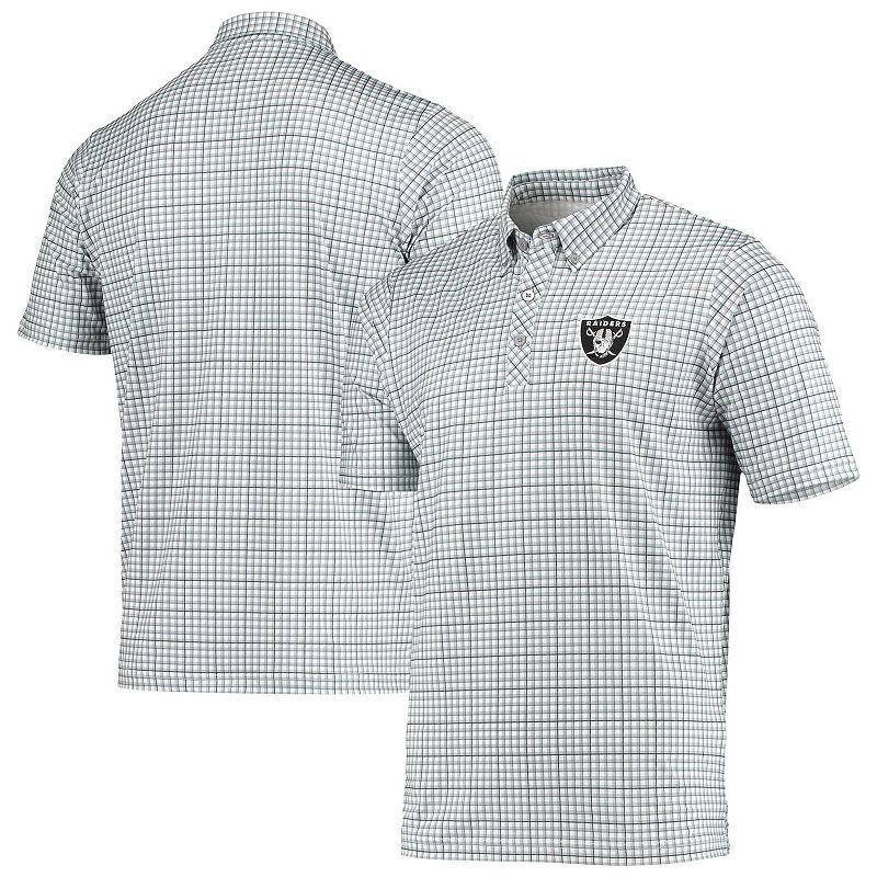 Mens Gray Las Vegas Raiders Deliver Button-Down Polo Shirt - Gray Product Image