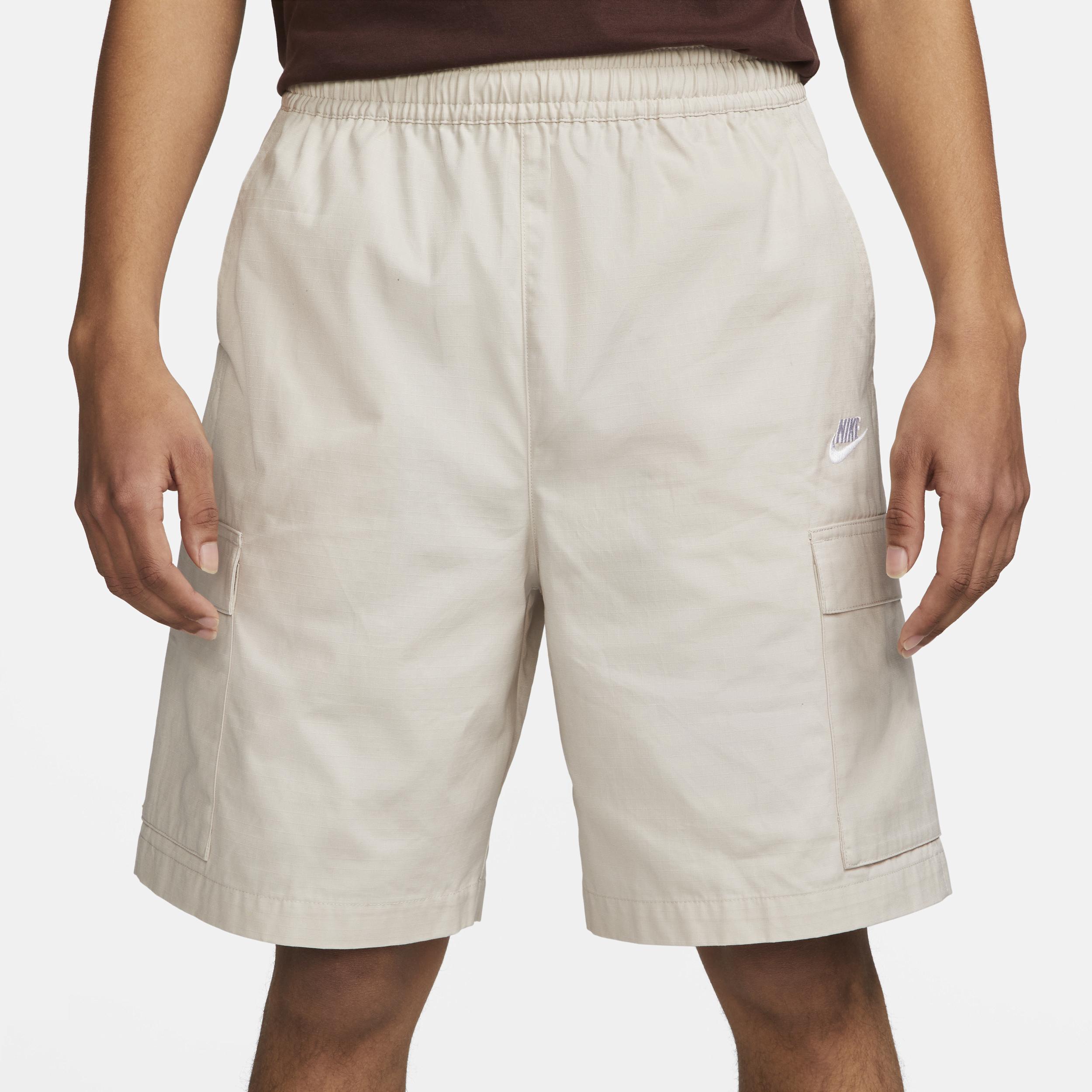 Nike Mens Nike Club Cargo Shorts - Mens White/Brown/White Product Image