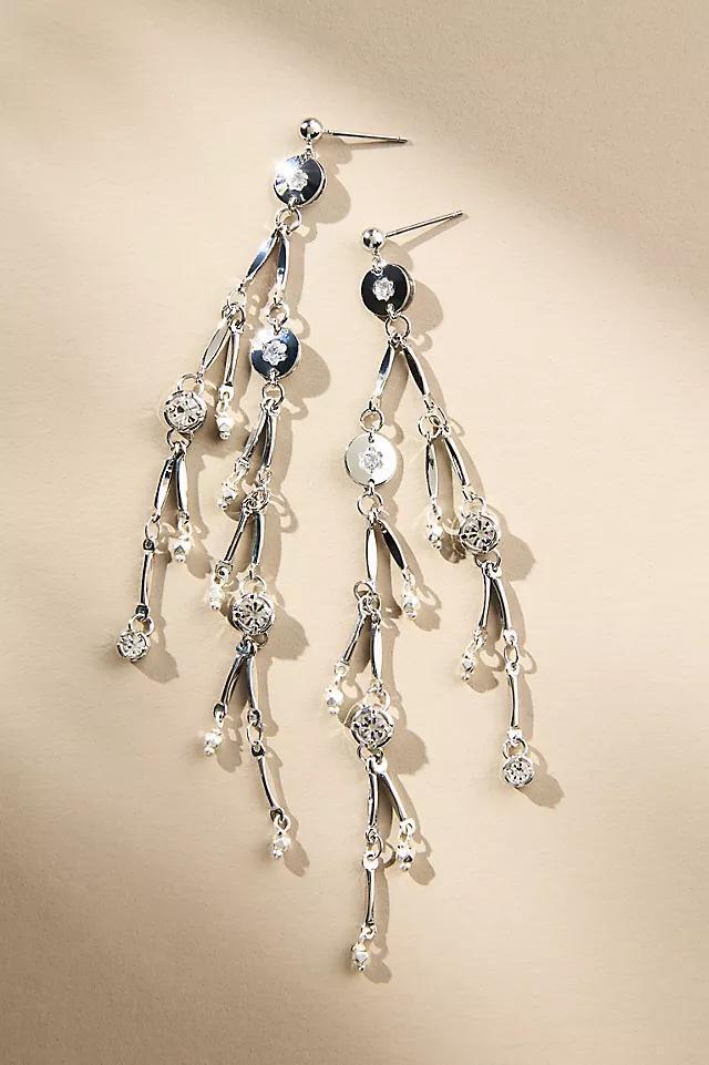 Branching Crystal Drop Earrings Product Image