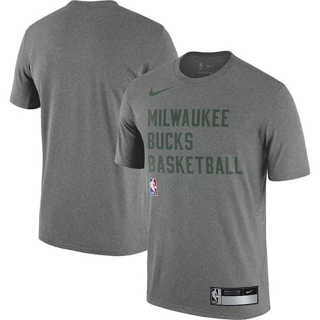 Mens Nike Heather Gray Atlanta Hawks 2023/24 Sideline Legend Performance Practice T-Shirt Product Image