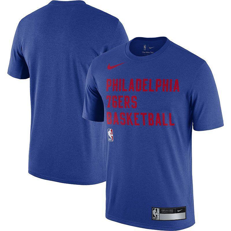 Mens Nike Royal Philadelphia 76ers 2023/24 Sideline Legend Performance Practice T-Shirt Product Image