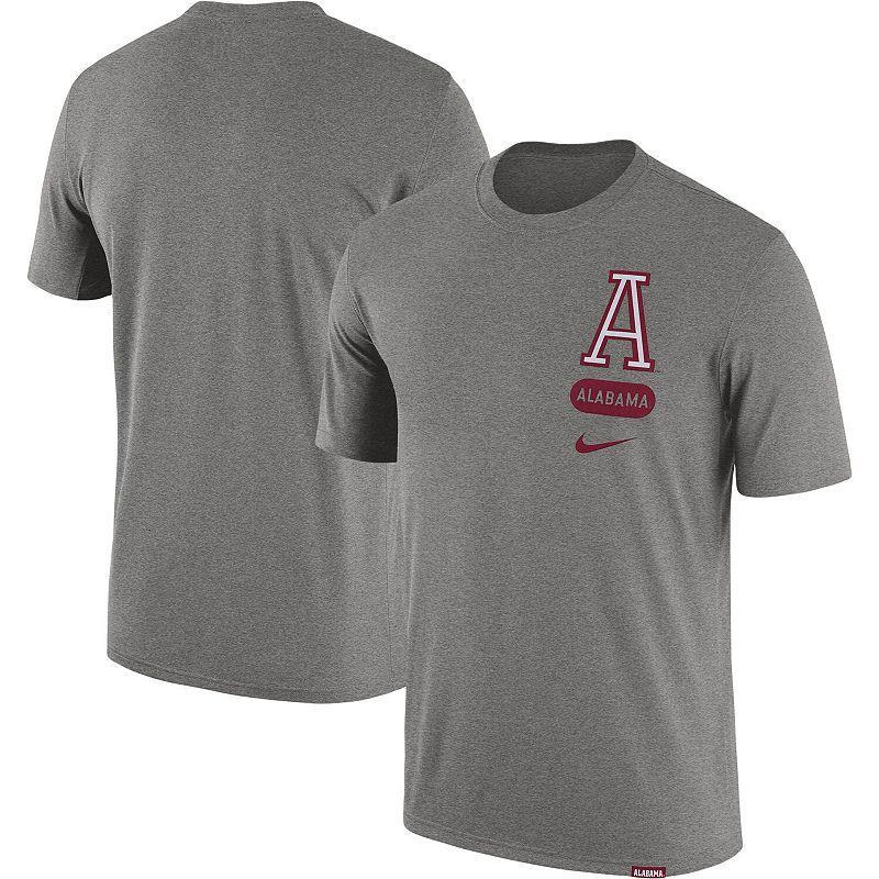 Mens Nike Heather Gray Alabama Crimson Tide Campus Letterman T-Shirt Product Image