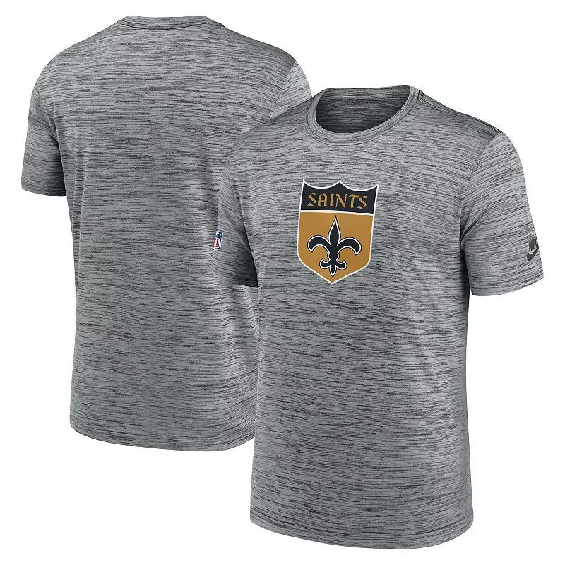 Mens Nike Gray New Orleans Saints Velocity Alternate Logo Performance T-Shirt Product Image