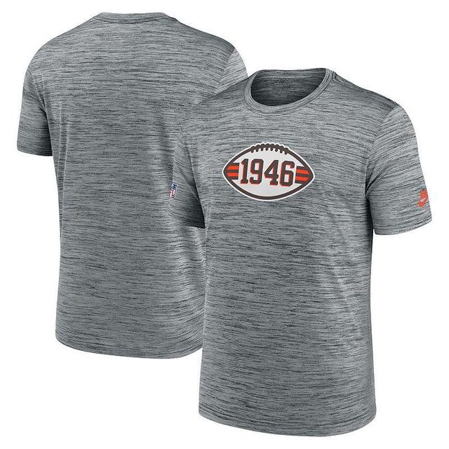 Mens Nike Gray Cleveland Browns Velocity Alternate Logo Performance T-Shirt Product Image