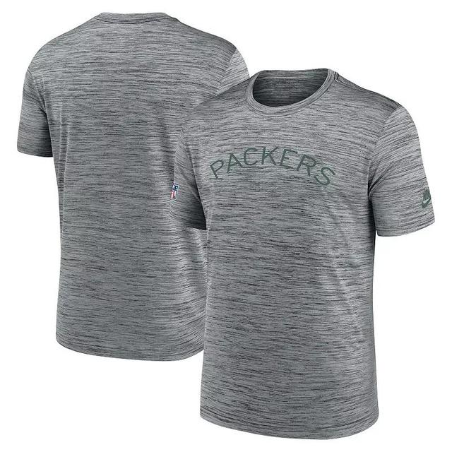 Mens Nike Gray Green Bay Packers Velocity Alternate Logo Performance T-Shirt Product Image