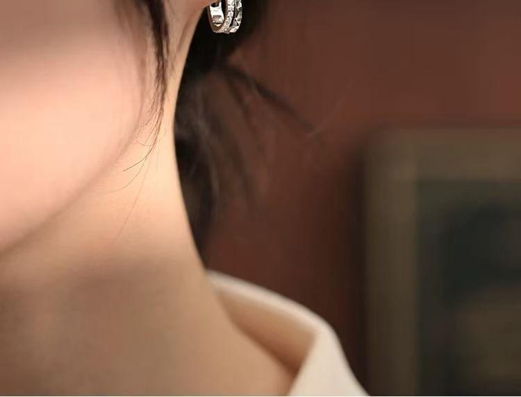 CZ Huggie Earring Product Image