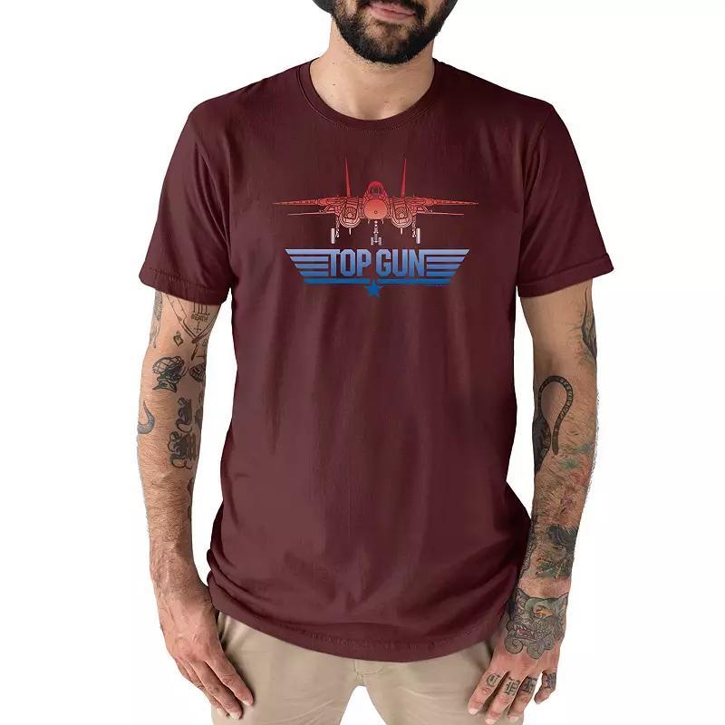 Mens Top Gun Logo Tee Med Red Product Image