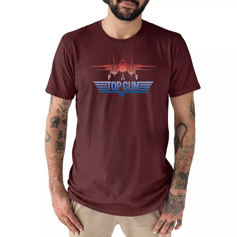 Mens Top Gun Logo Plane Printed T-shirt Product Image