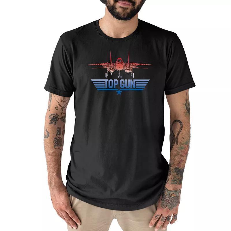 Mens Top Gun Logo Plane Printed T-shirt Product Image