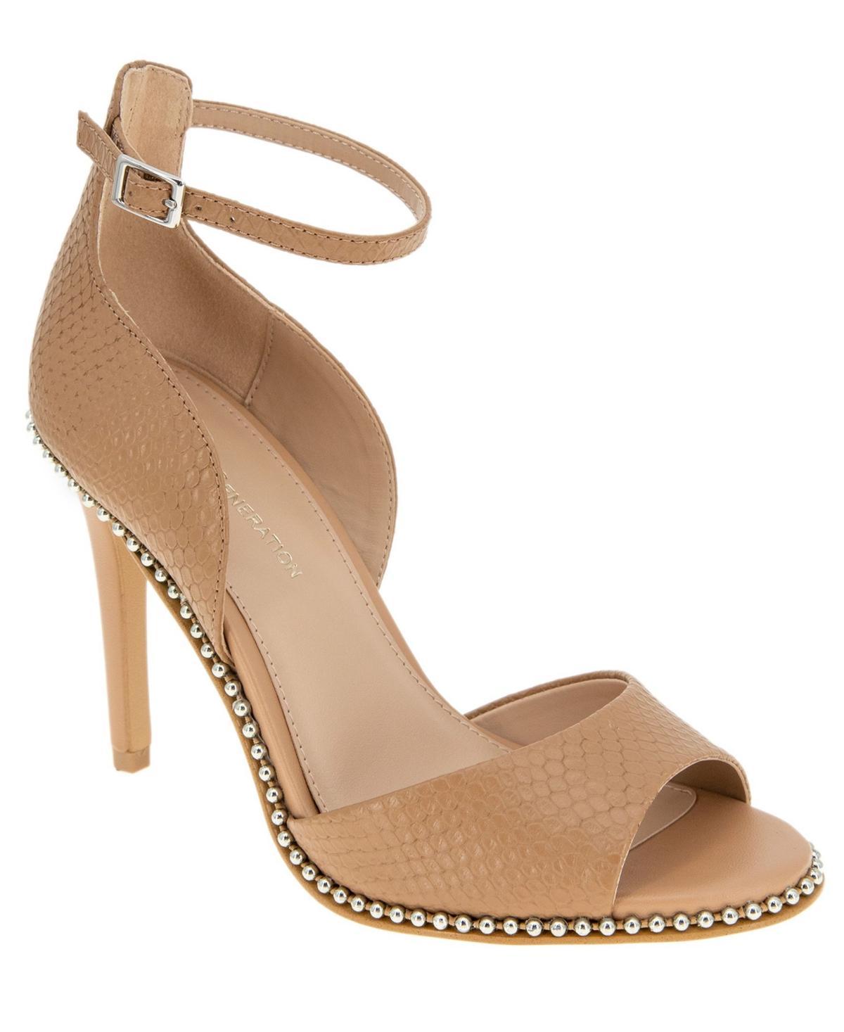 bcbg Jessika Snake Embossed Ankle Strap Sandal Product Image