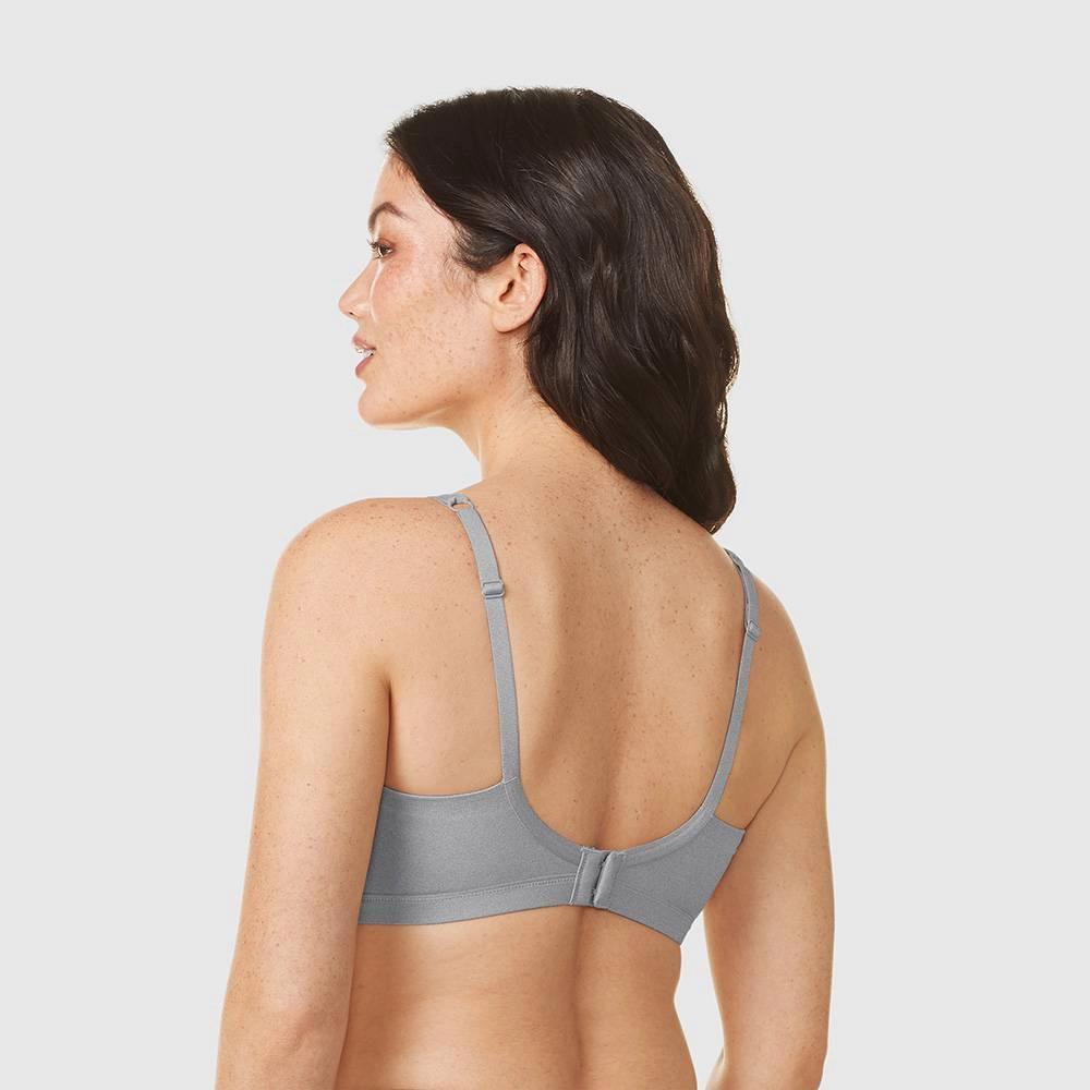 Simply Perfect by Warner's Women's Underarm Smoothing Seamless Wireless Bra - Heather Gray XL Product Image