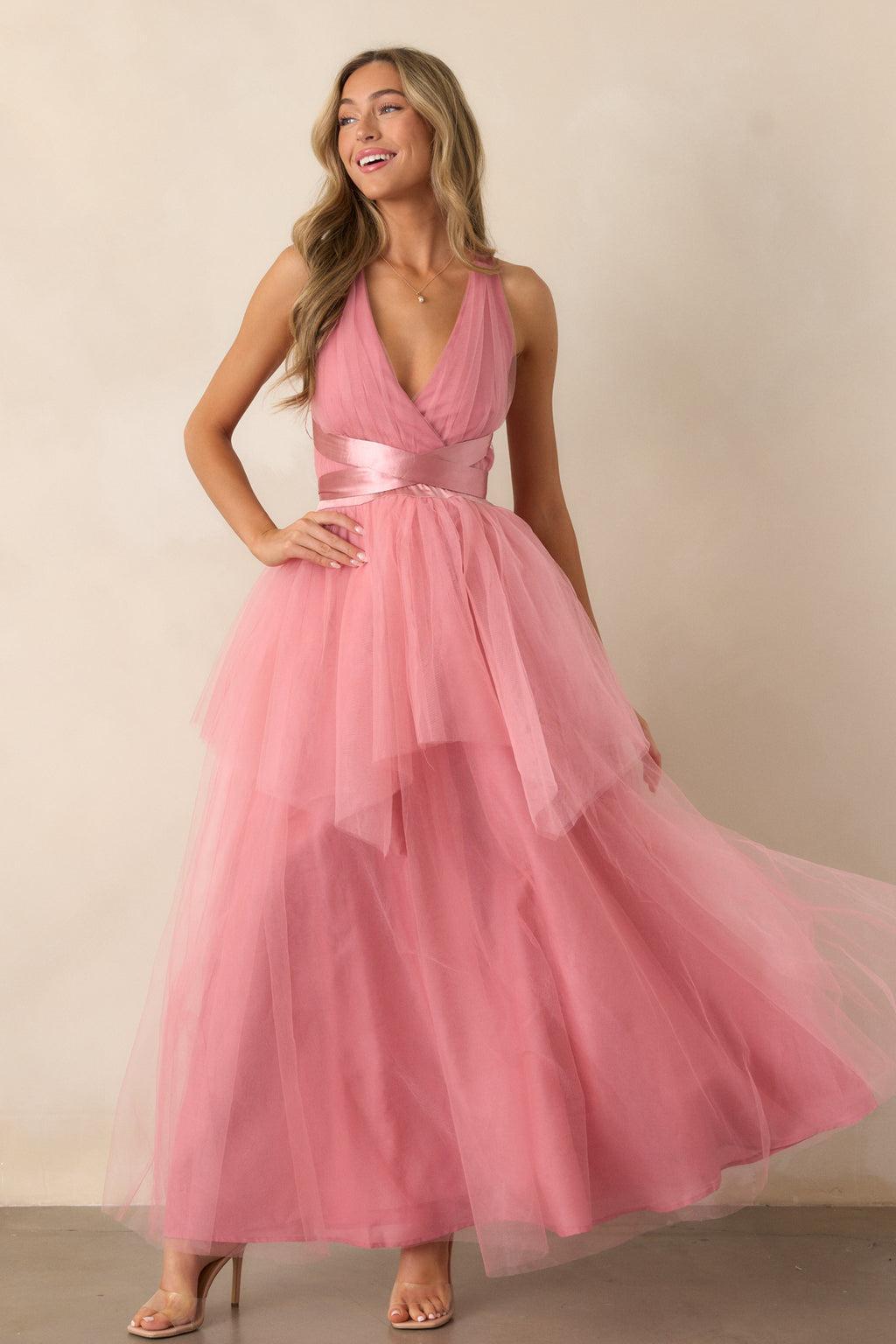 Graceful Movements Rose Maxi Dress Product Image