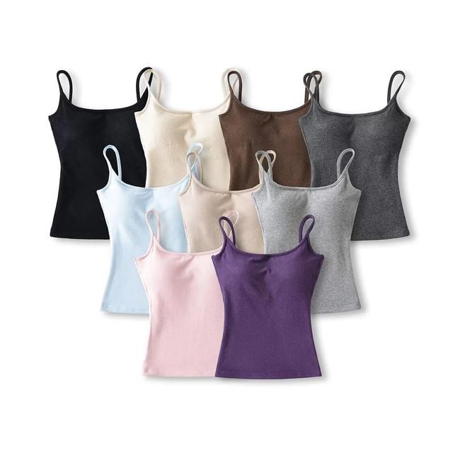 Plain Crop Camisole Top Product Image