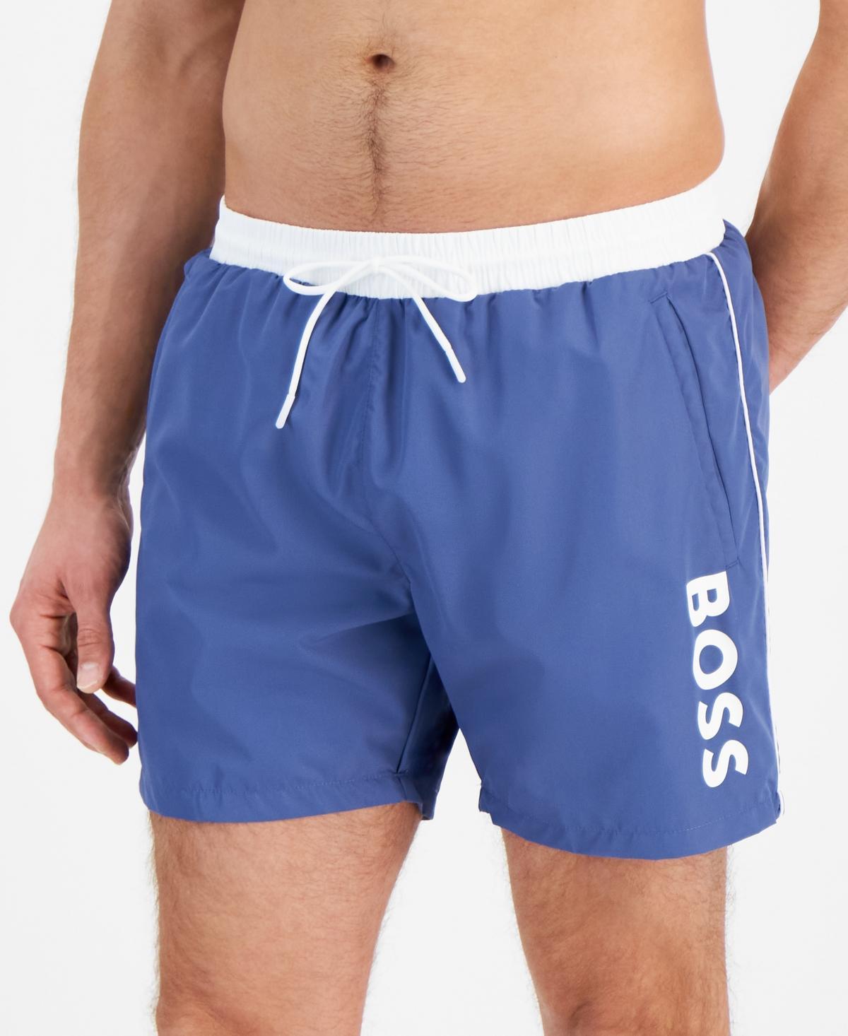 Boss by Hugo Boss Mens Logo 6 Swim Trunks, Created for Macys Product Image