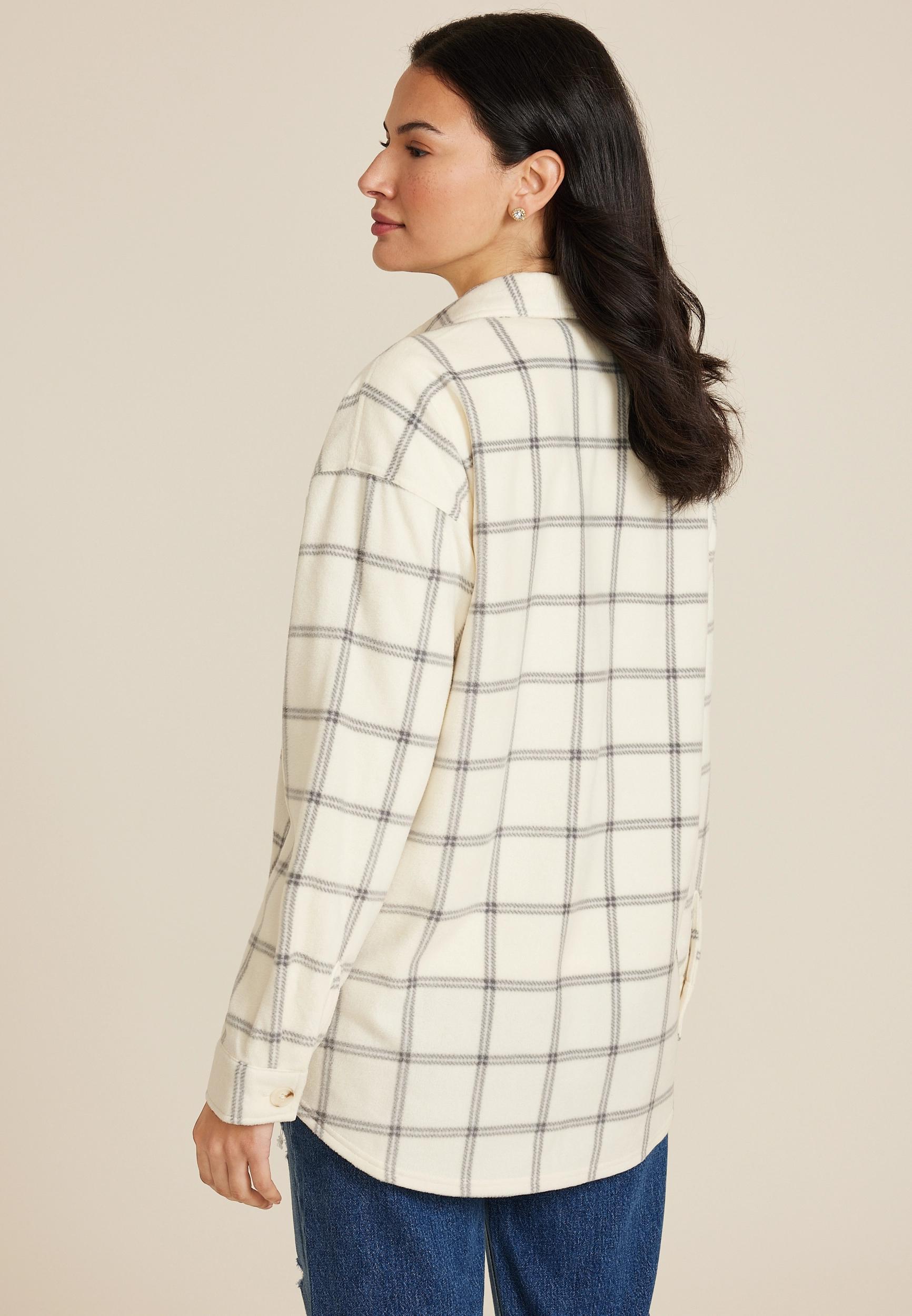 Wilder Plaid Fleece Shacket Product Image