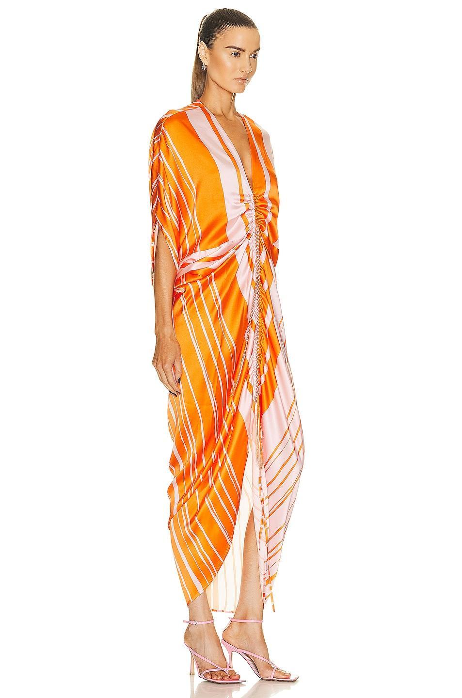 SILVIA TCHERASSI Cloister Dress in Orange Product Image