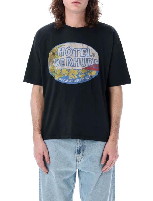 RHUDE Men's Dimora T-shirt T-shirt In Blue Product Image