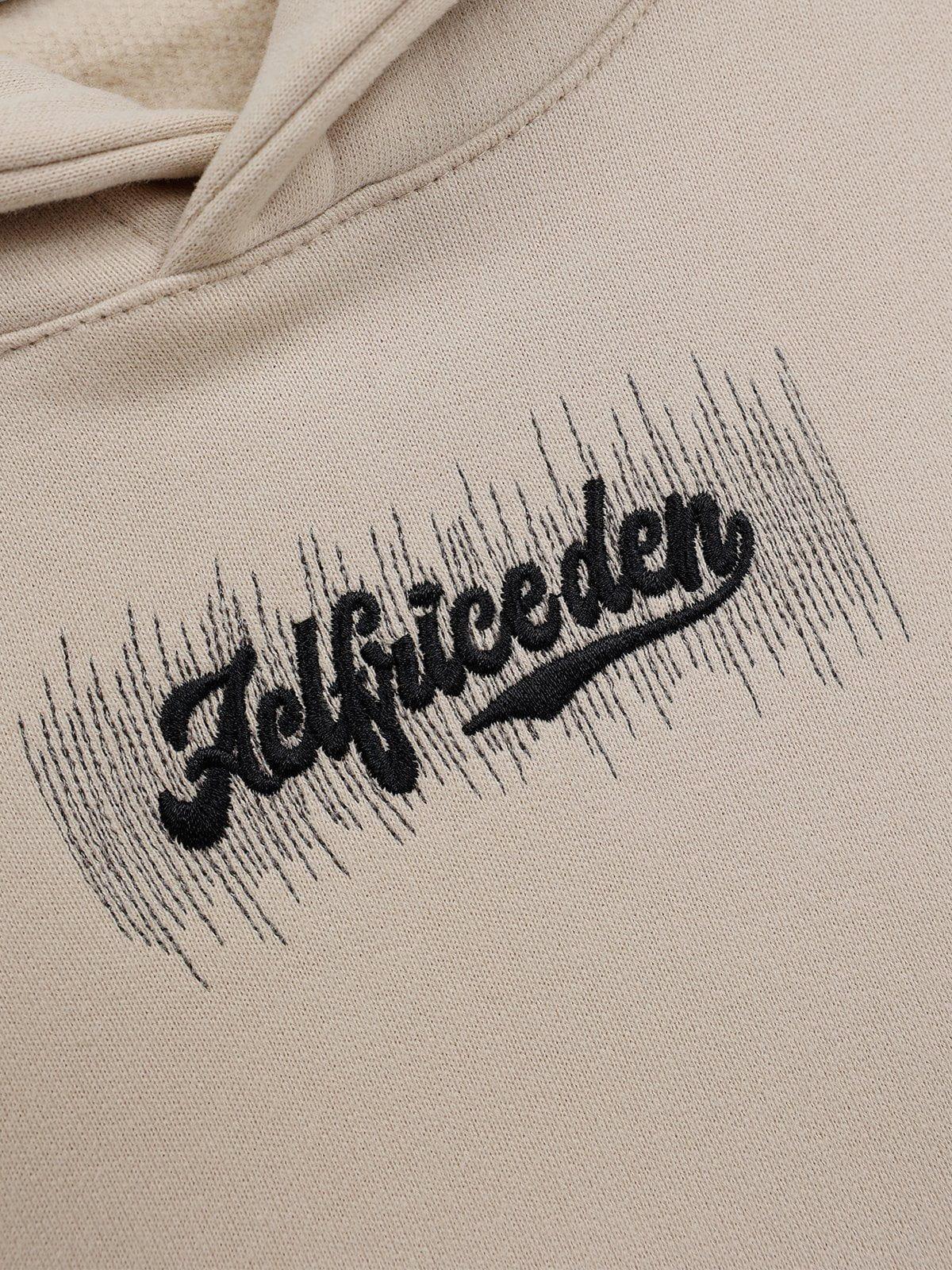 Aelfric Eden Embroidery Basic Cozy Hoodie Product Image