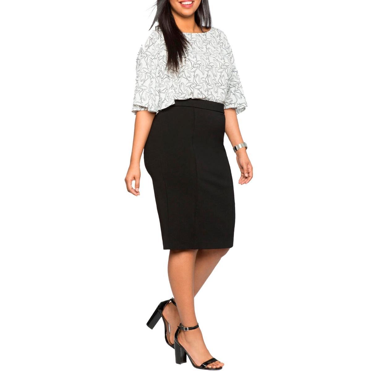 Eloquii Womens The Ultimate Stretch Suit Pencil Skirt Product Image