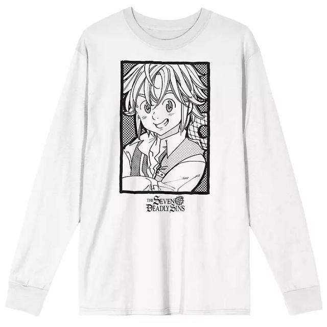 Mens Seven Deadly Sins Meliodas Manga Art Long Sleeve Graphic Tee Product Image