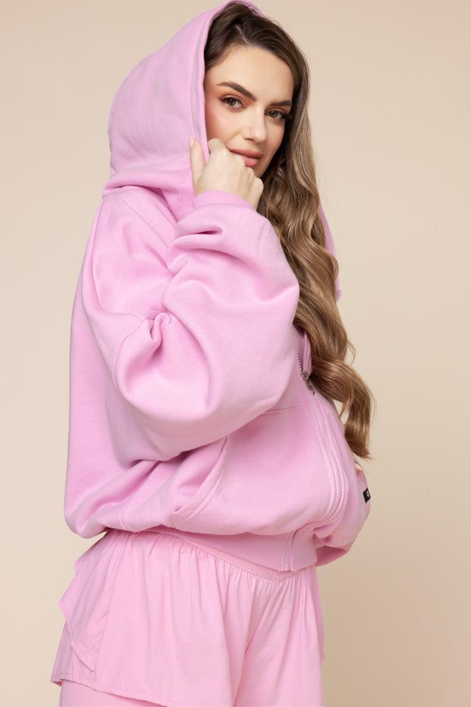 Zip Cloud Hoodie - Ruby Product Image