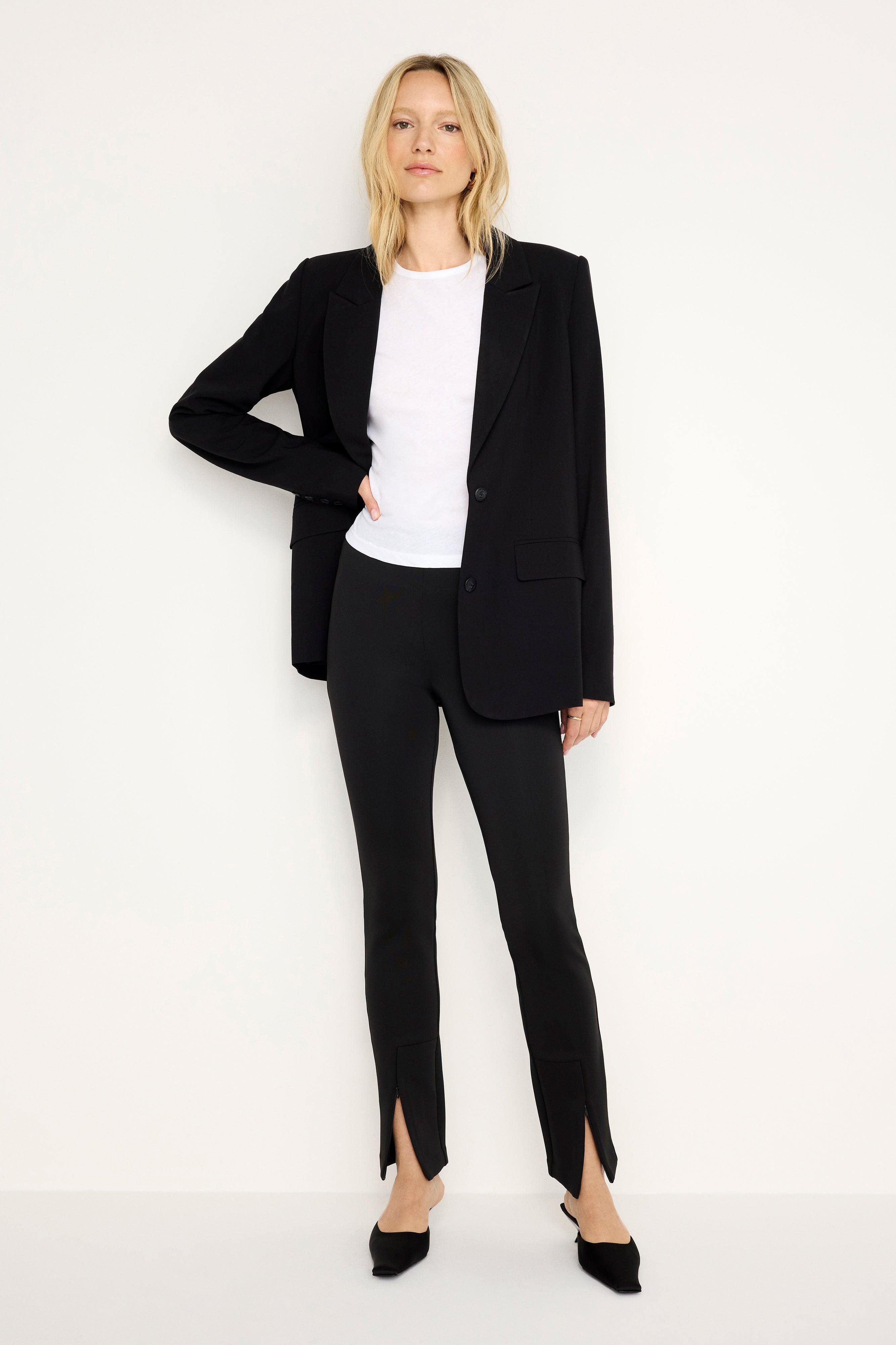 ESSENTIAL SUITING OVERSIZED BLAZER | BLACK001 Product Image