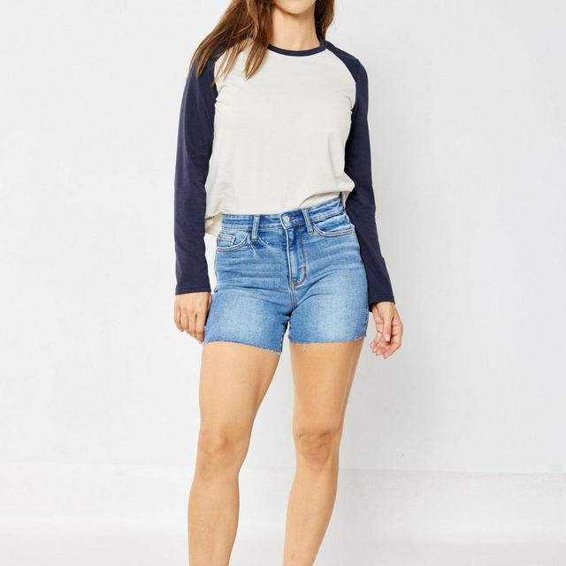 Sydney Hi-Rise 6" Inseam Judy Blue Jean Shorts Product Image