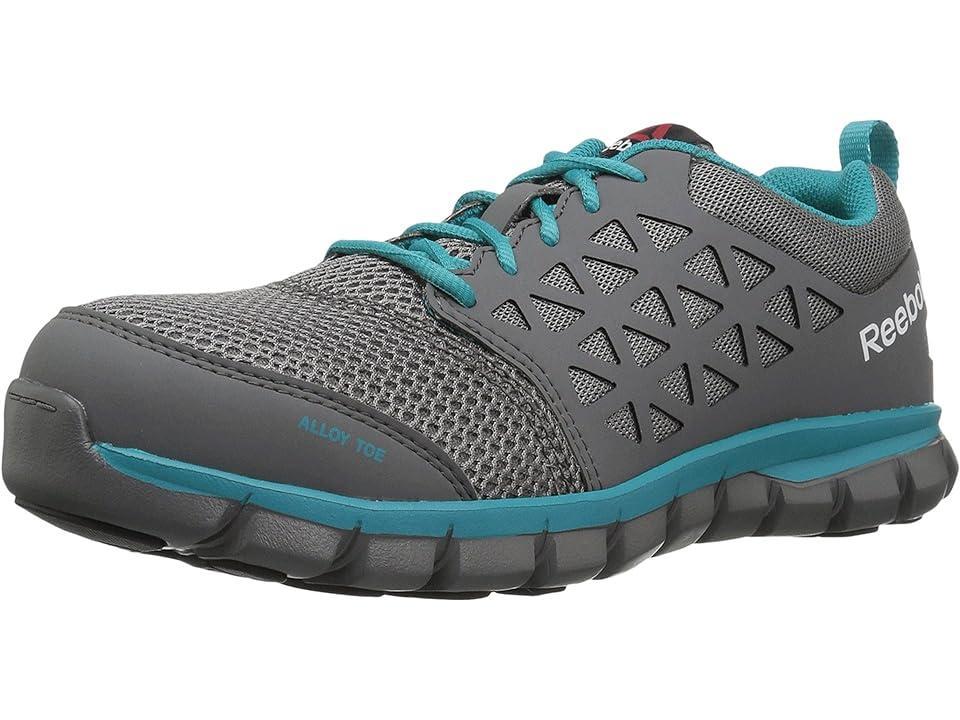 Reebok Work Sublite Cushion Work Alloy Toe SD (Grey/Turquoise) Women's Work Boots Product Image