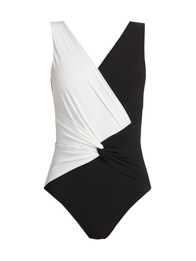 Womens Classic Filly Colorblocked One-Piece Swimsuit Product Image