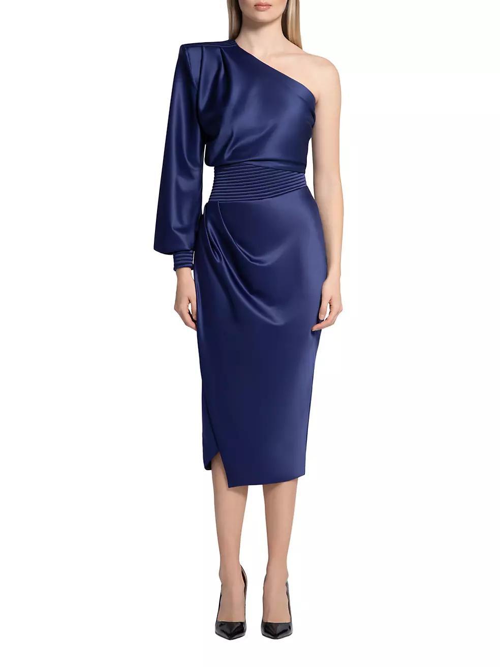 I Got You Satin Midi-Dress Product Image