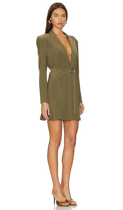 Womens Belted Long-Sleeve Minidress Product Image