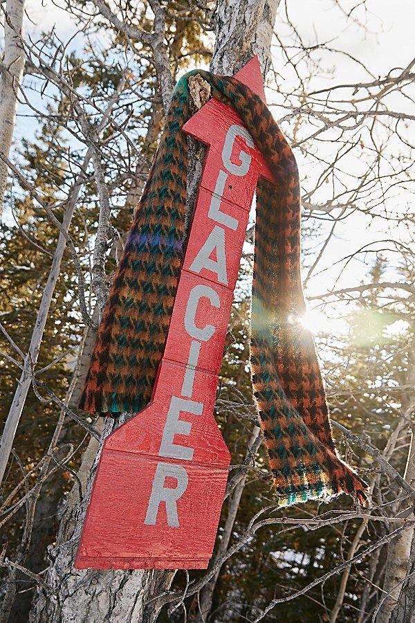 Houndstooth Pattern Woven Scarf Mens at Urban Outfitters Product Image