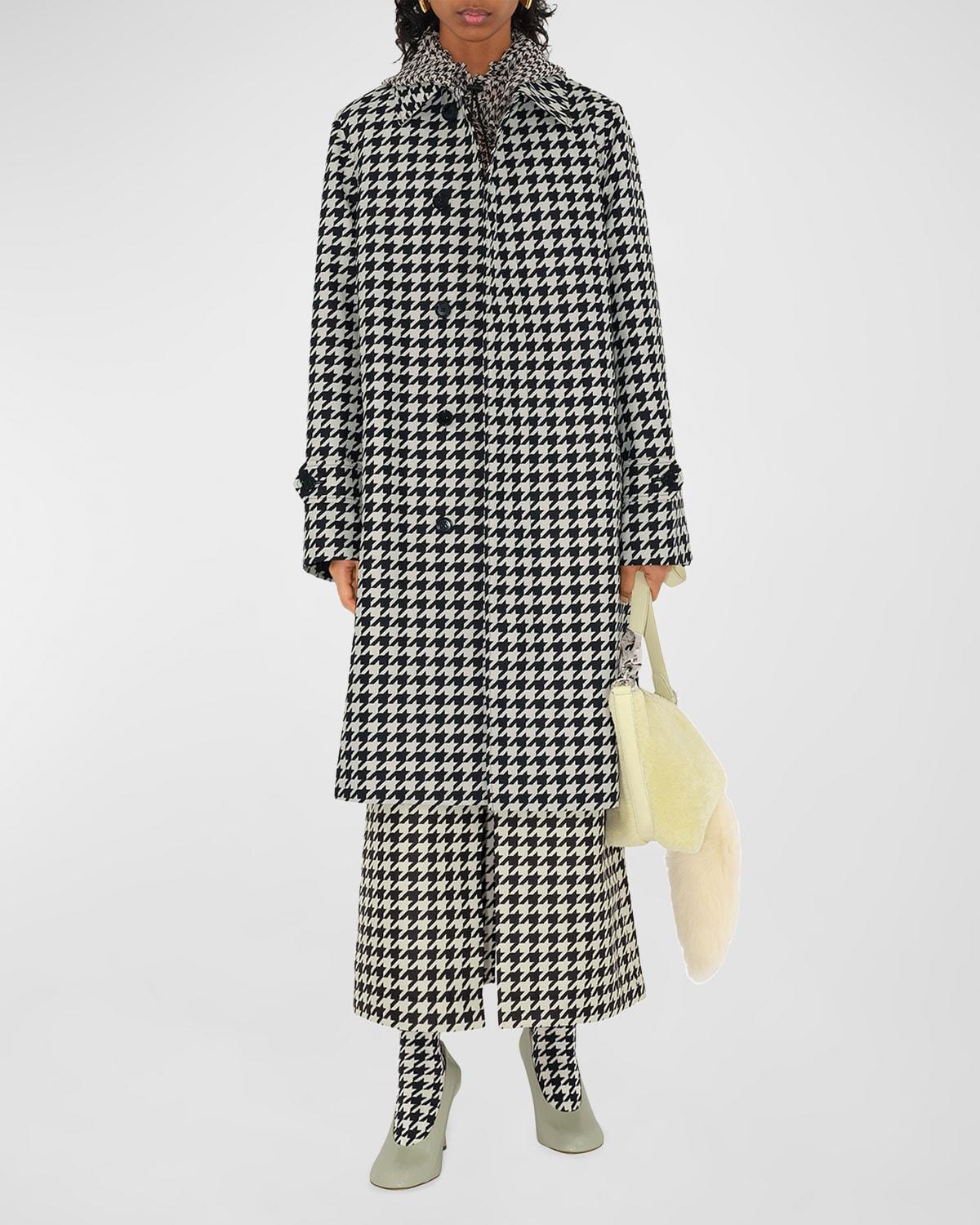 Houndstooth Trench Coat Product Image