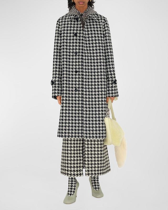 Houndstooth Trench Coat Product Image