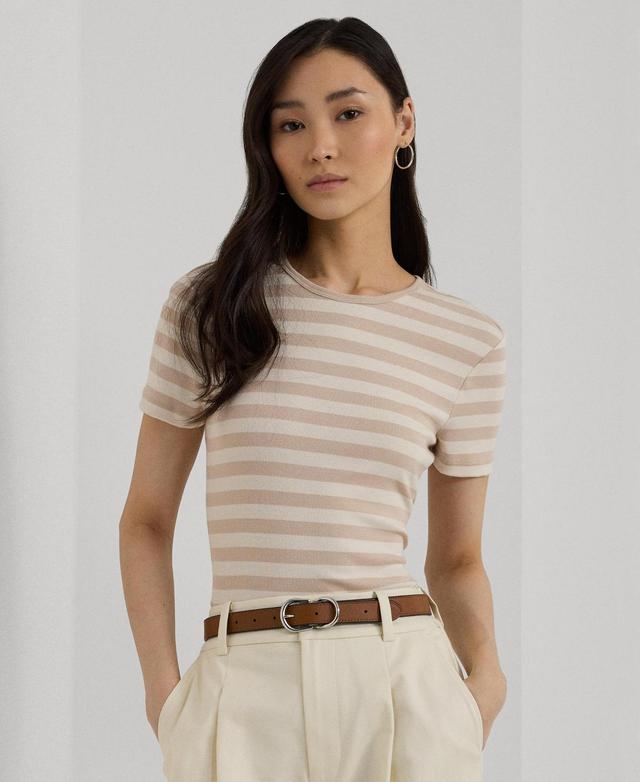 Lauren Ralph Lauren Womens Striped Crewneck Tee Product Image