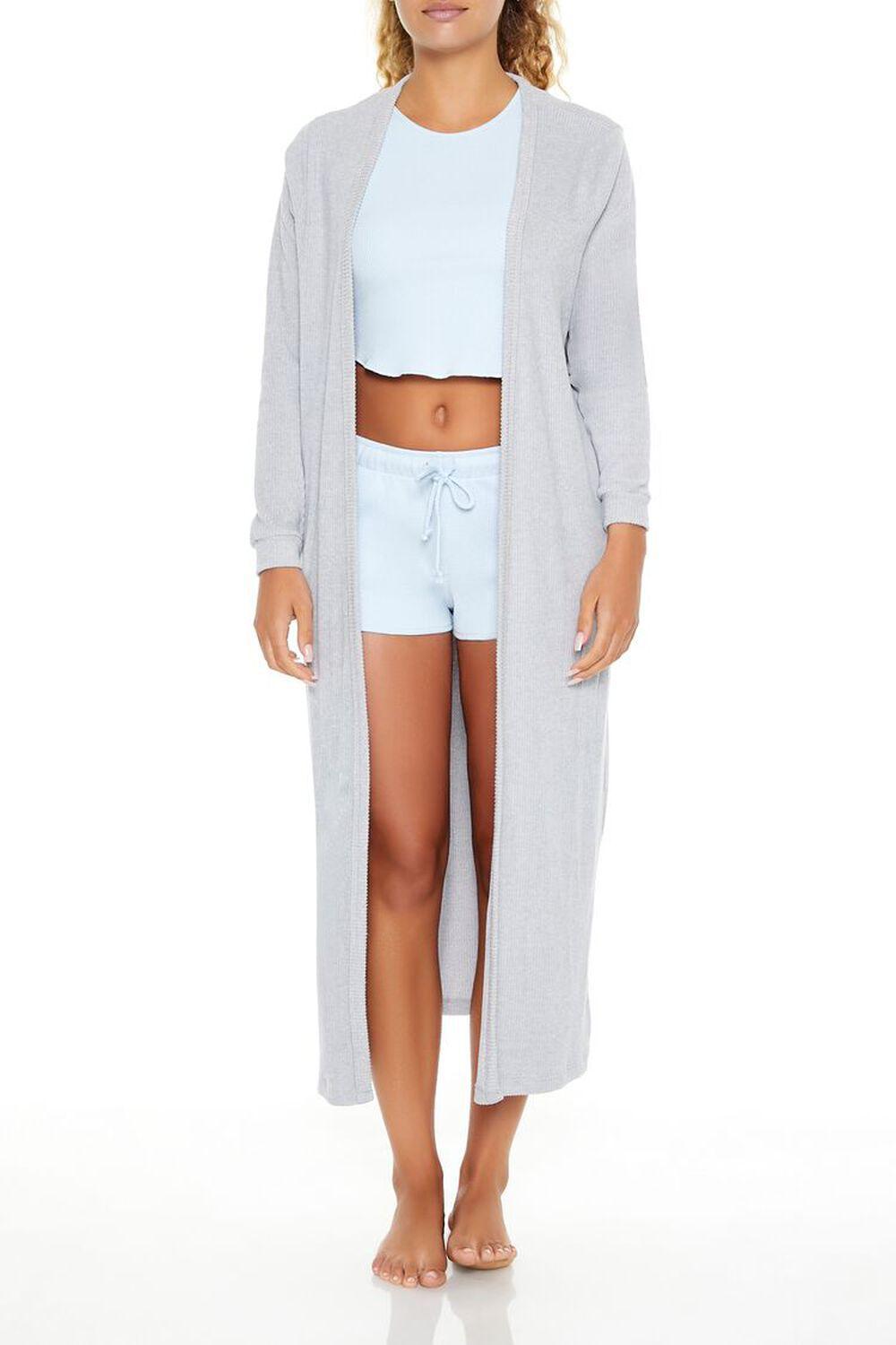 Ribbed Open-Front Robe | Forever 21 Product Image