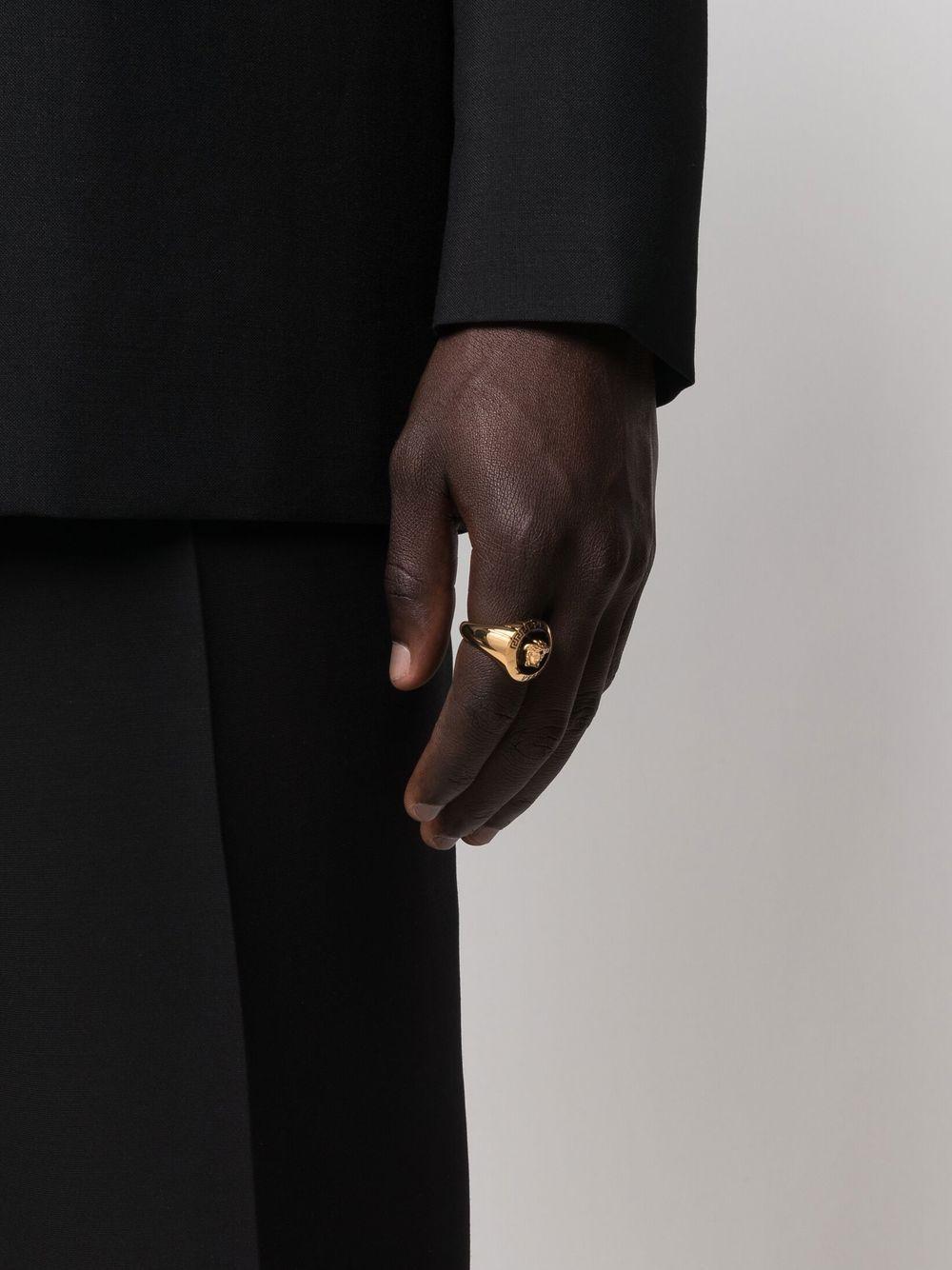 VERSACE Medusa-plaque Ring In Gold Product Image