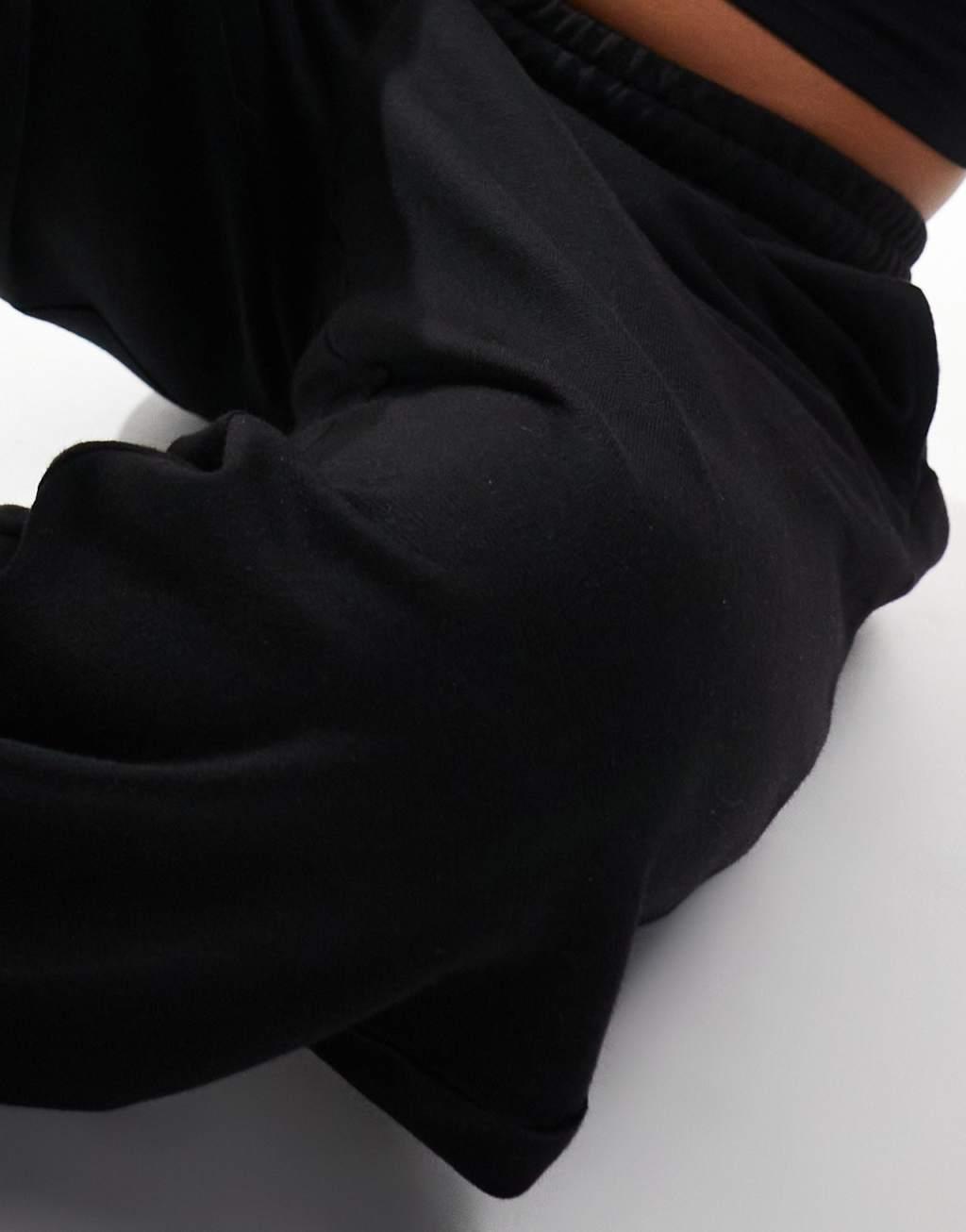 COLLUSION straight leg sweatpants in black Product Image