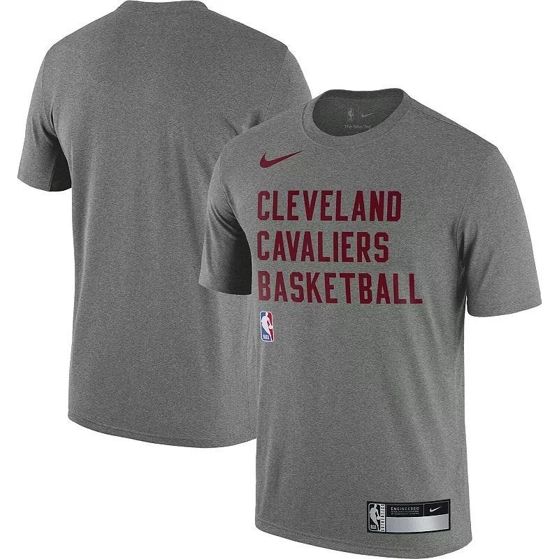 Mens Nike Heather Gray Cleveland Cavaliers 2023/24 Sideline Legend Performance Practice T-Shirt Product Image