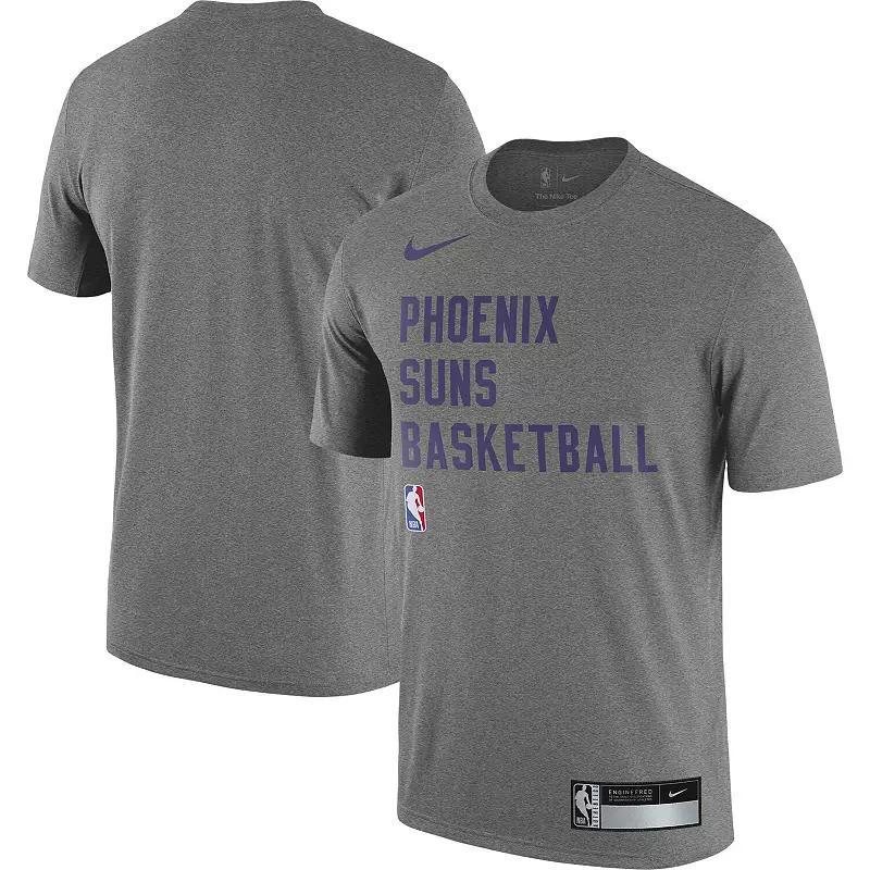 Mens Nike Heather Gray Phoenix Suns 2023/24 Sideline Legend Performance Practice T-Shirt Product Image