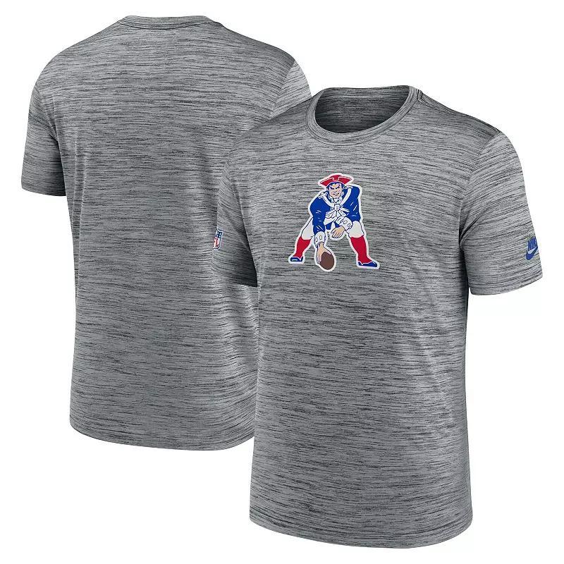 Mens Nike Gray New England Patriots Velocity Alternate Logo Performance T-Shirt Product Image