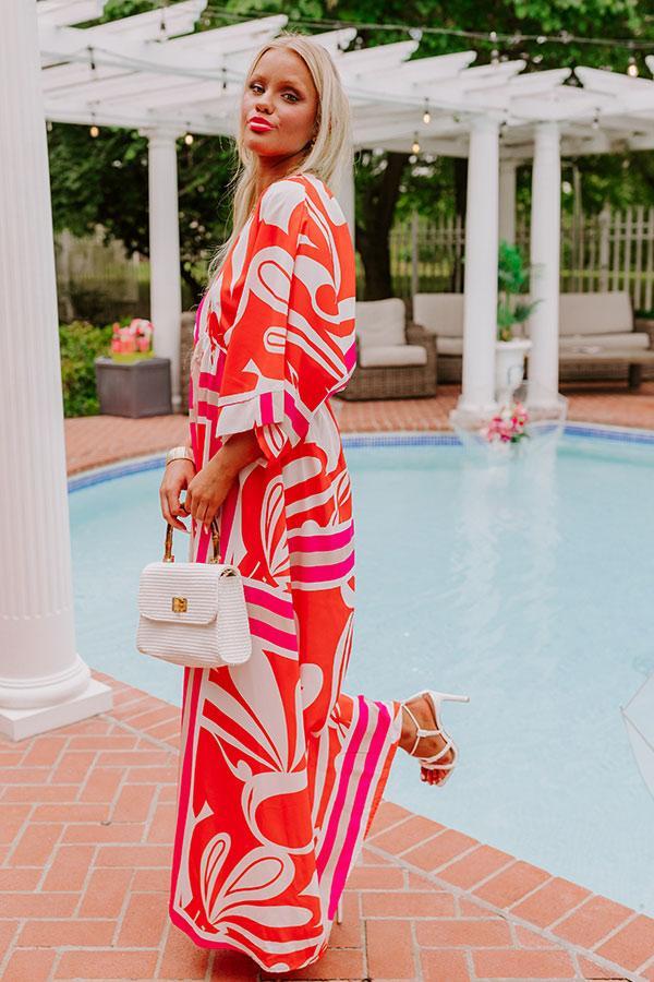 Sunshine and Sangrias Maxi Dress in Tangerine Product Image