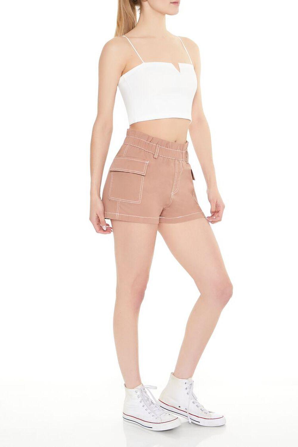 High-Rise Cargo Trouser Shorts | Forever 21 Product Image