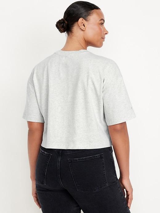 Vintage Oversized Crop T-Shirt Product Image