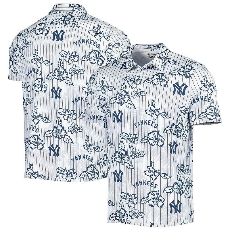 Mens Reyn Spooner New York Yankees Cooperstown Collection Puamana Print Polo Product Image