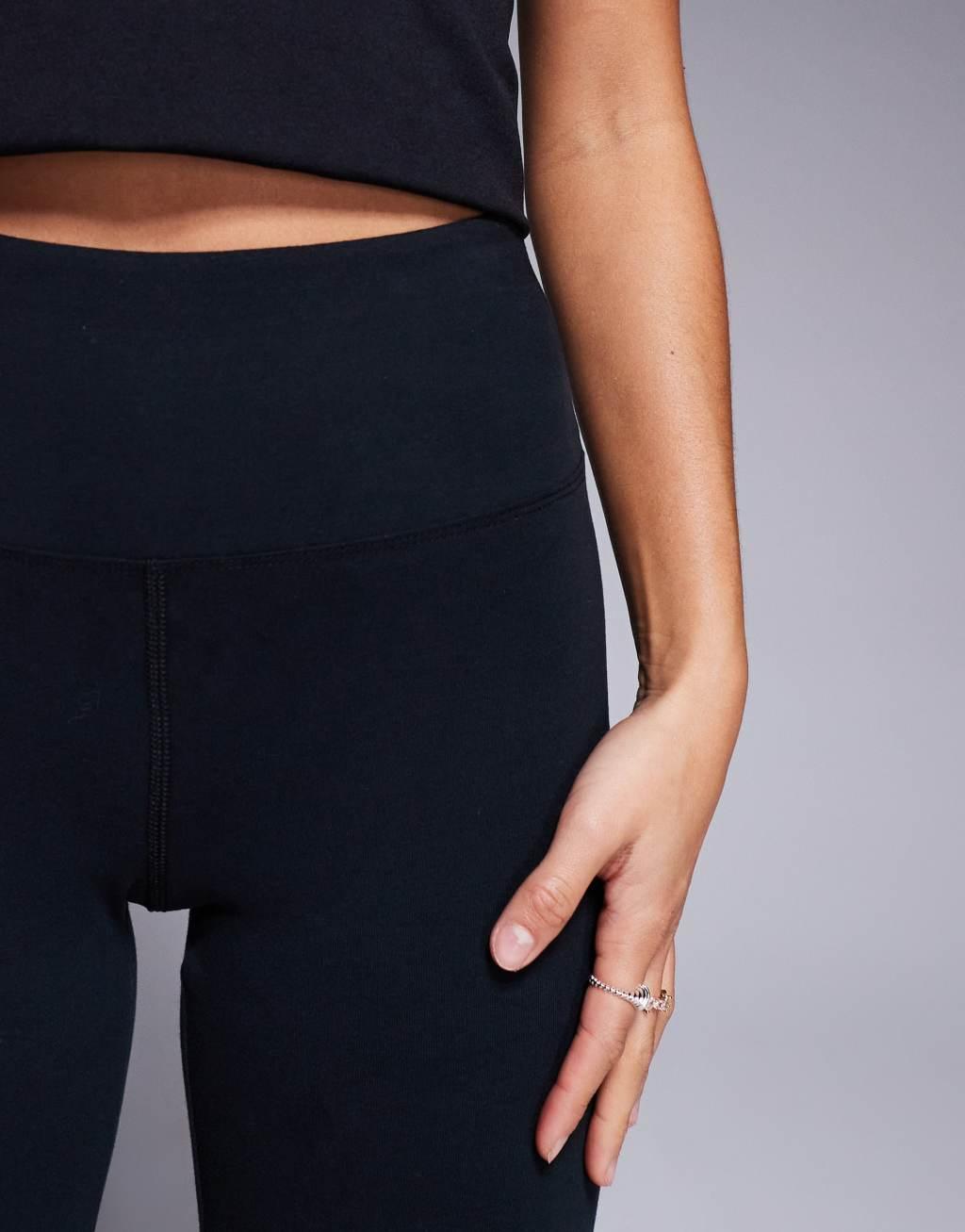 ASOS 4505 Icon Petite slim kick soft touch yoga leggings in black  Product Image