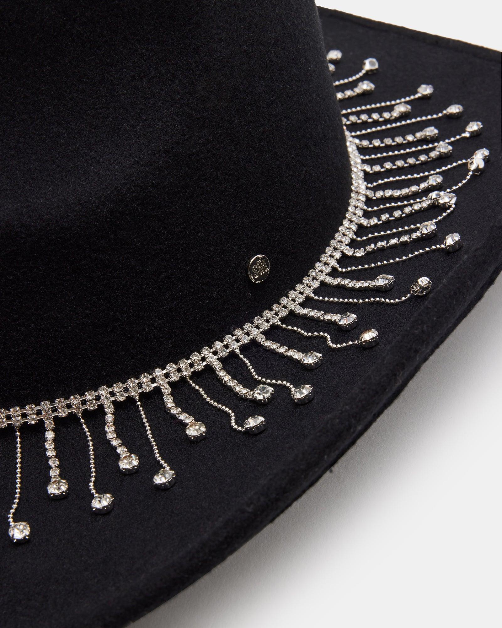 WESTERN RHINESTONE HAT BLACK Female Product Image