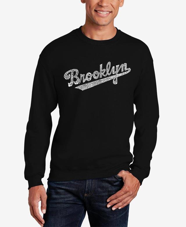 Mens Word Art Brooklyn Neighborhoods Crewneck Sweatshirt Product Image